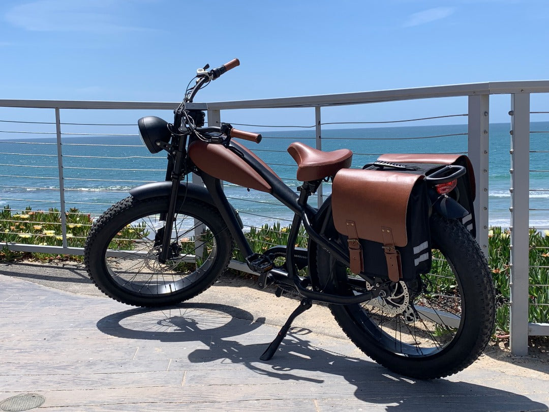Rear Pannier Bags for Scout ebike . Boostbikes.
