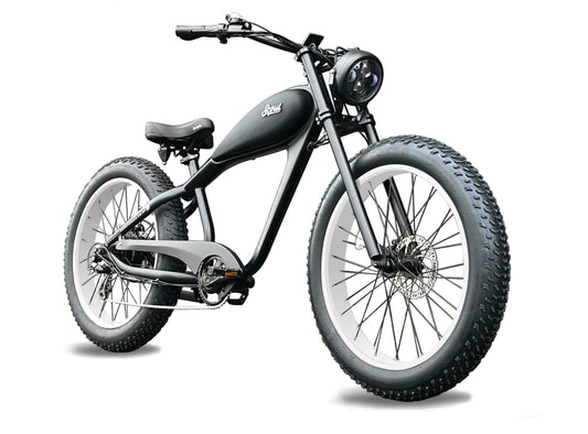Retro Vintage Electric Motorbike styling combined with quality modern ebike components. This is one of the most comfortable cruiser bikes you will ever ride. Scout from Boostbikes