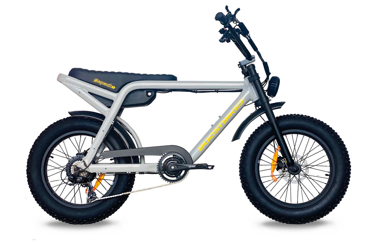 Apache Electric Bike. This is a fast, cool, go anywhere bike with an awesome combination of fun performance and epic styling.