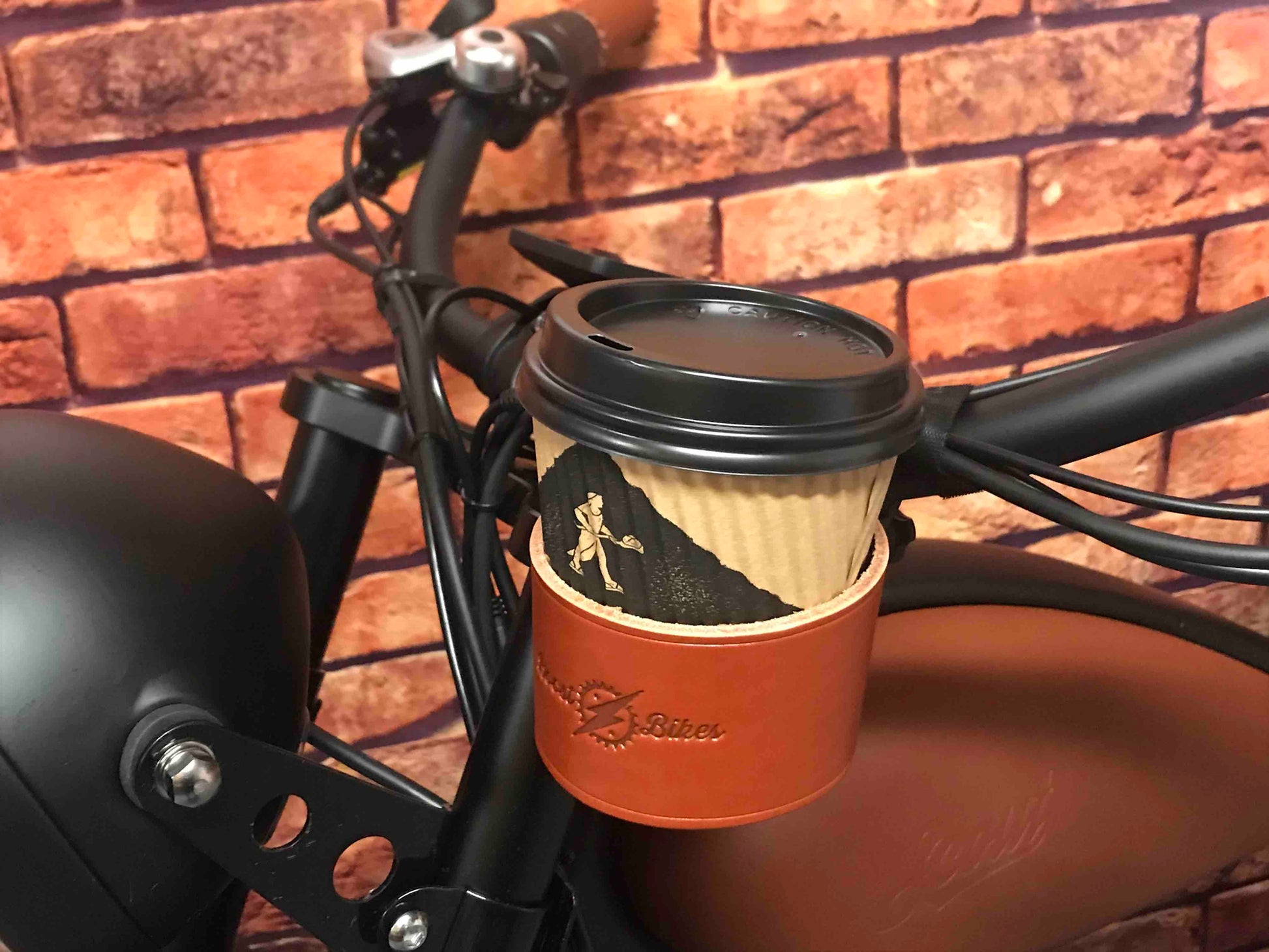 Leather Cup Holder. Bostbikes