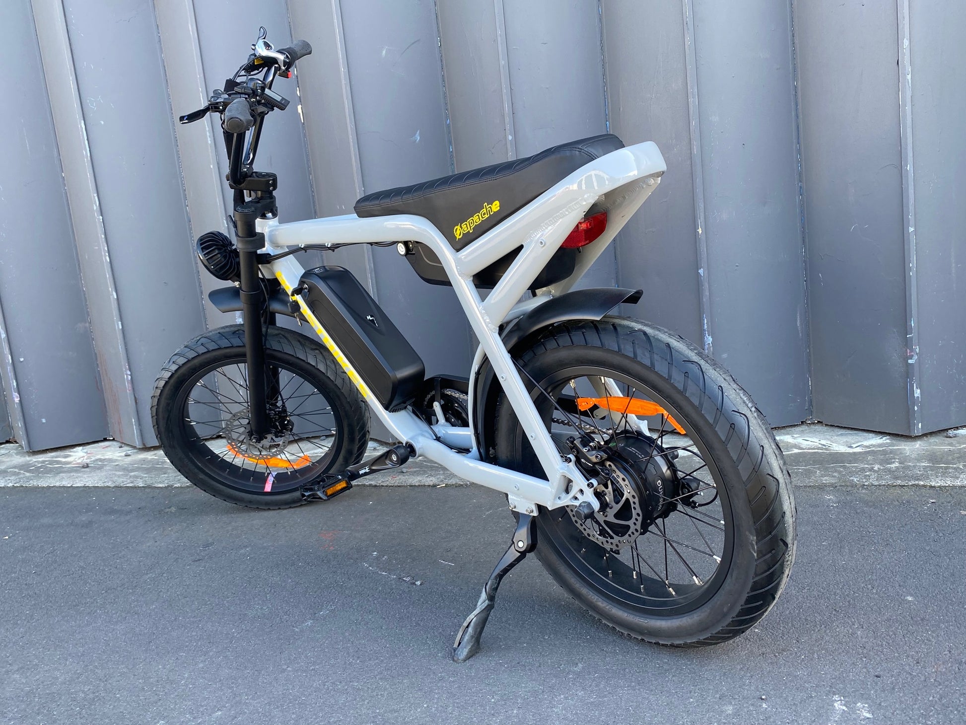 Electric Fat Bike Fun in NARDO GREY agile, fast and just plain Super 73 Fun. Apache Electric bike from Boostbikes