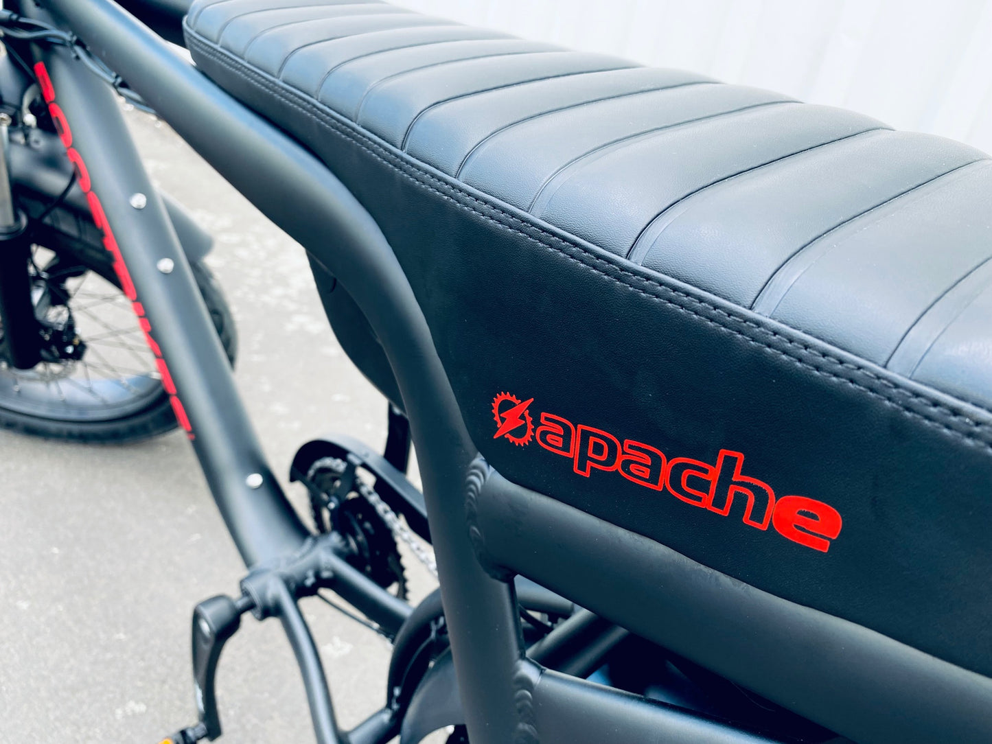 Electric Moped style in a 20" SUPER 73 fat tyre package. Apache from Boostbikes.